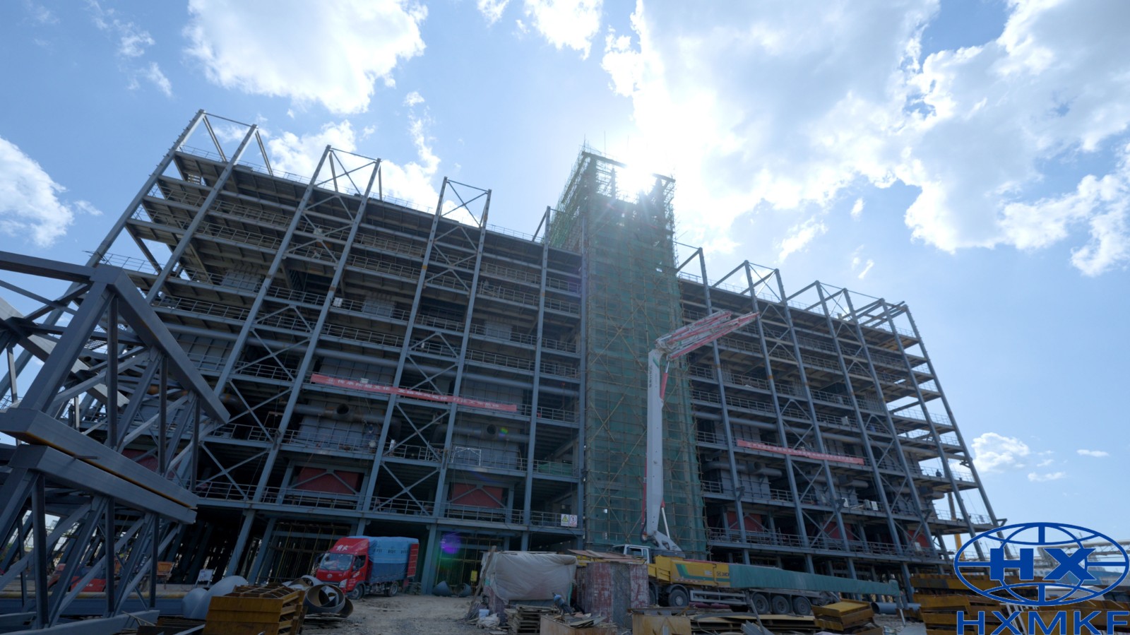 公司承建的陕西煤业化工集团神木天元化工有限公司年产135万吨兰炭装置主体结构完成