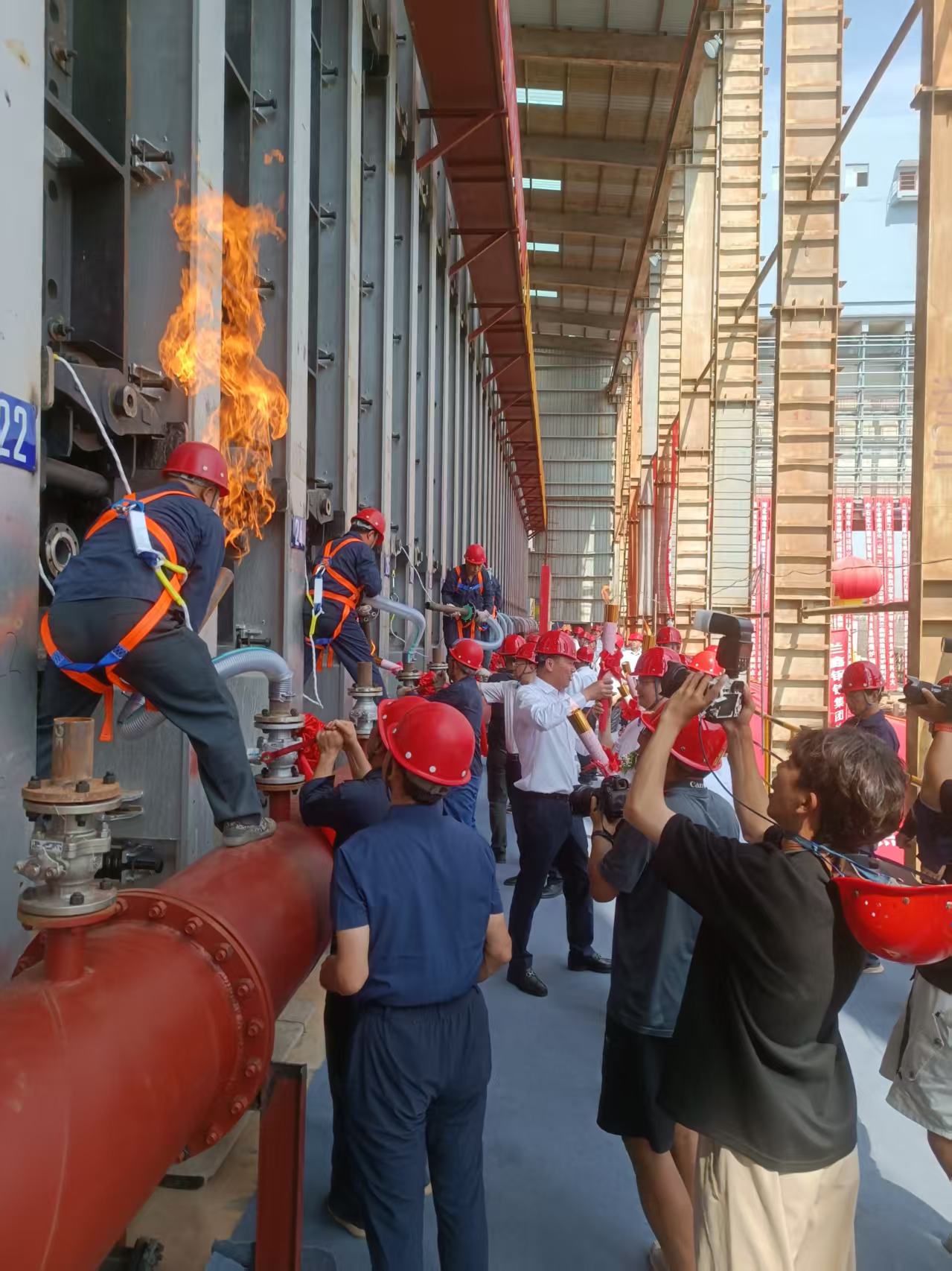 兰鑫钢铁集团有限公司120万吨/年焦化项目1#焦炉点火烘炉